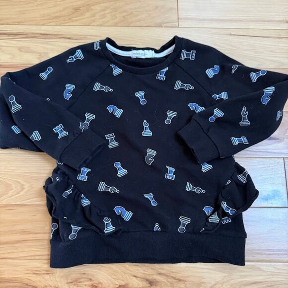 Miles the label chess sweatshirt 4Y - Picture 1 of 2